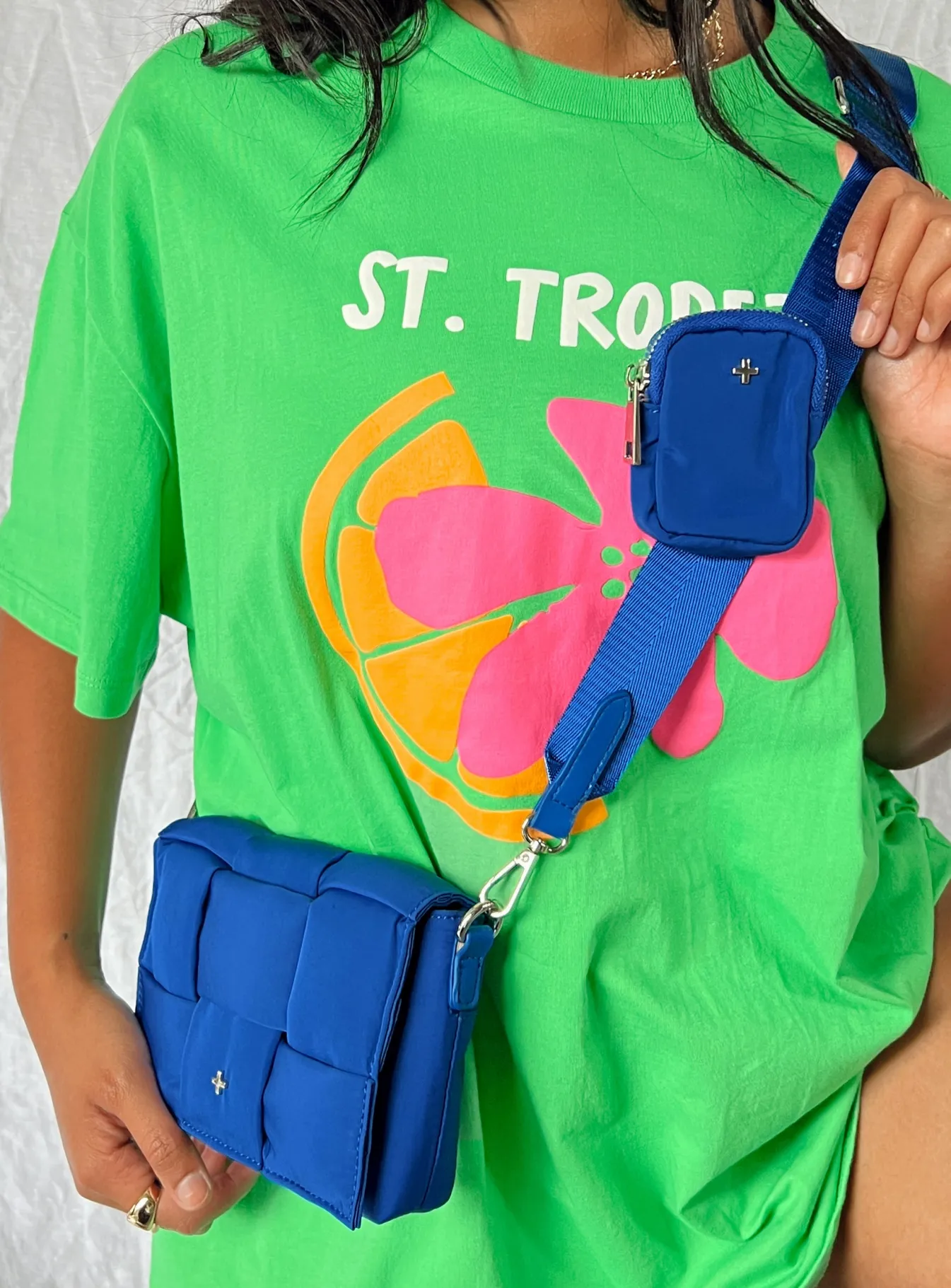 Princess Polly Peta &Amp; Jain Vespa Crossbody Nylon Bag Blue Cheap