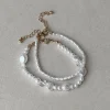 Princess Polly Petra Pearl Bracelet Set/ White   Gold Cheap