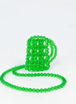 Princess Polly Petrie Beaded Crossbody Bag  Green Online