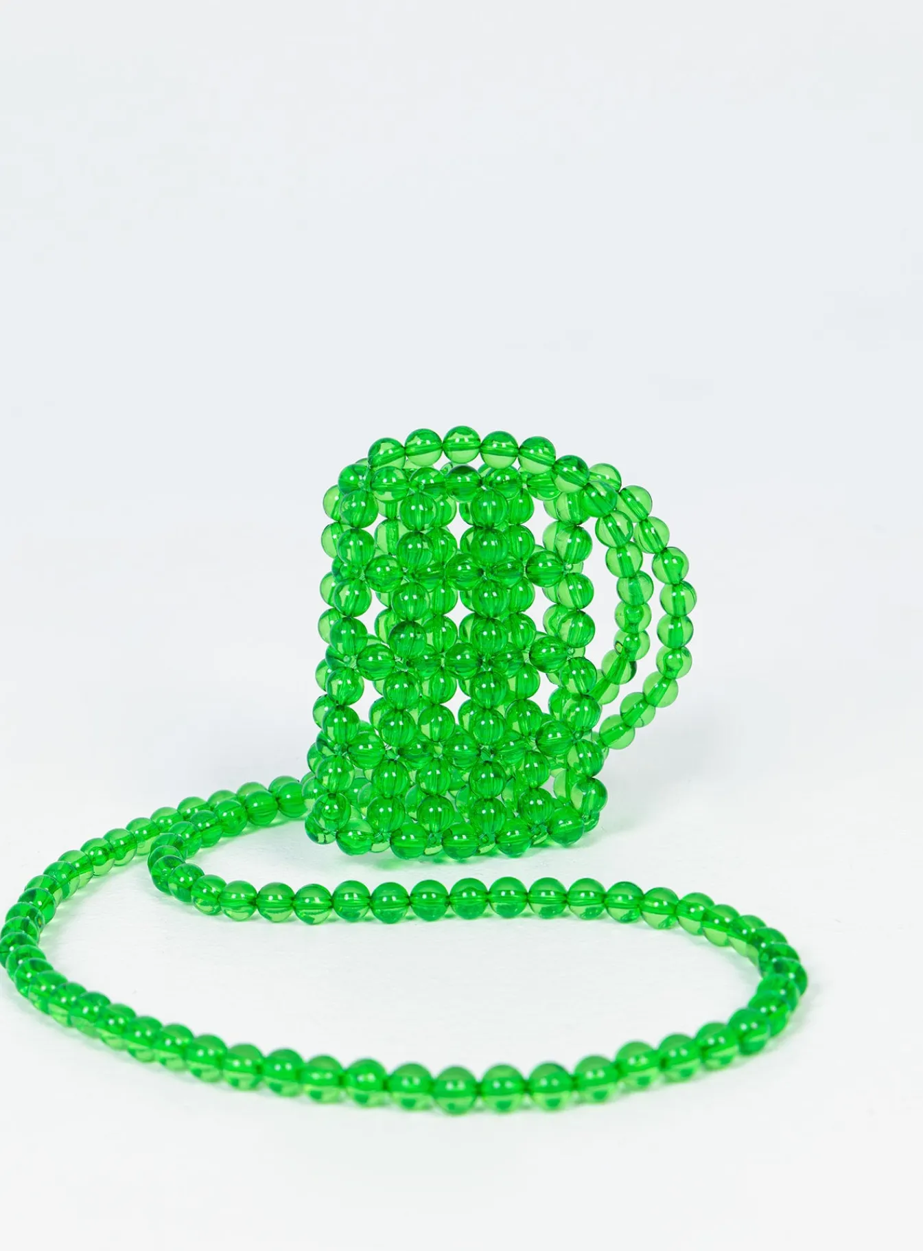Princess Polly Petrie Beaded Crossbody Bag Green Online