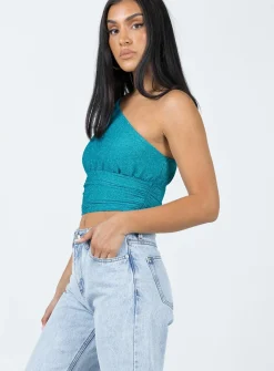Princess Polly Petrie Top Blue Flash Sale
