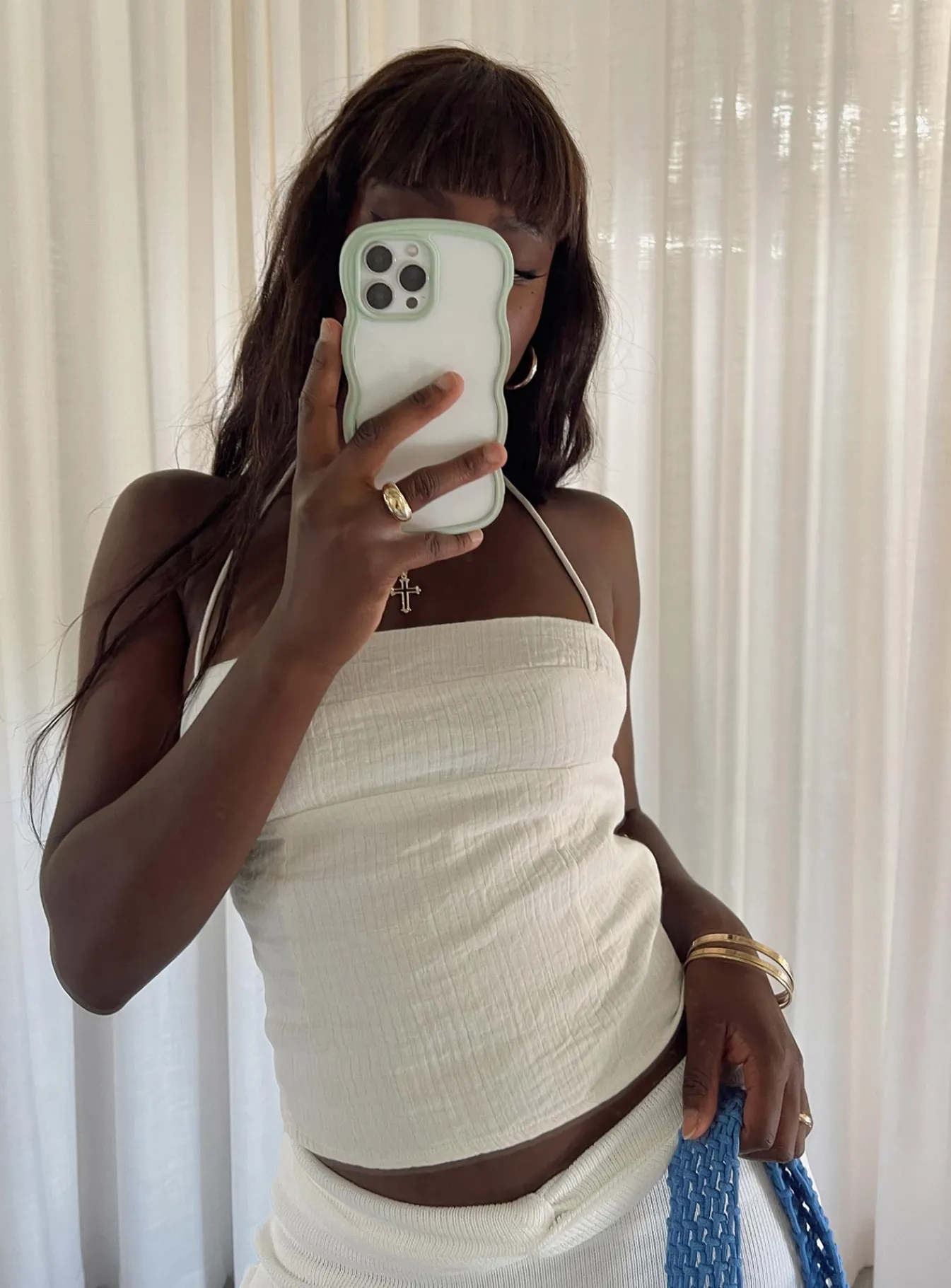 Princess Polly Peyra Top Ivory Clearance