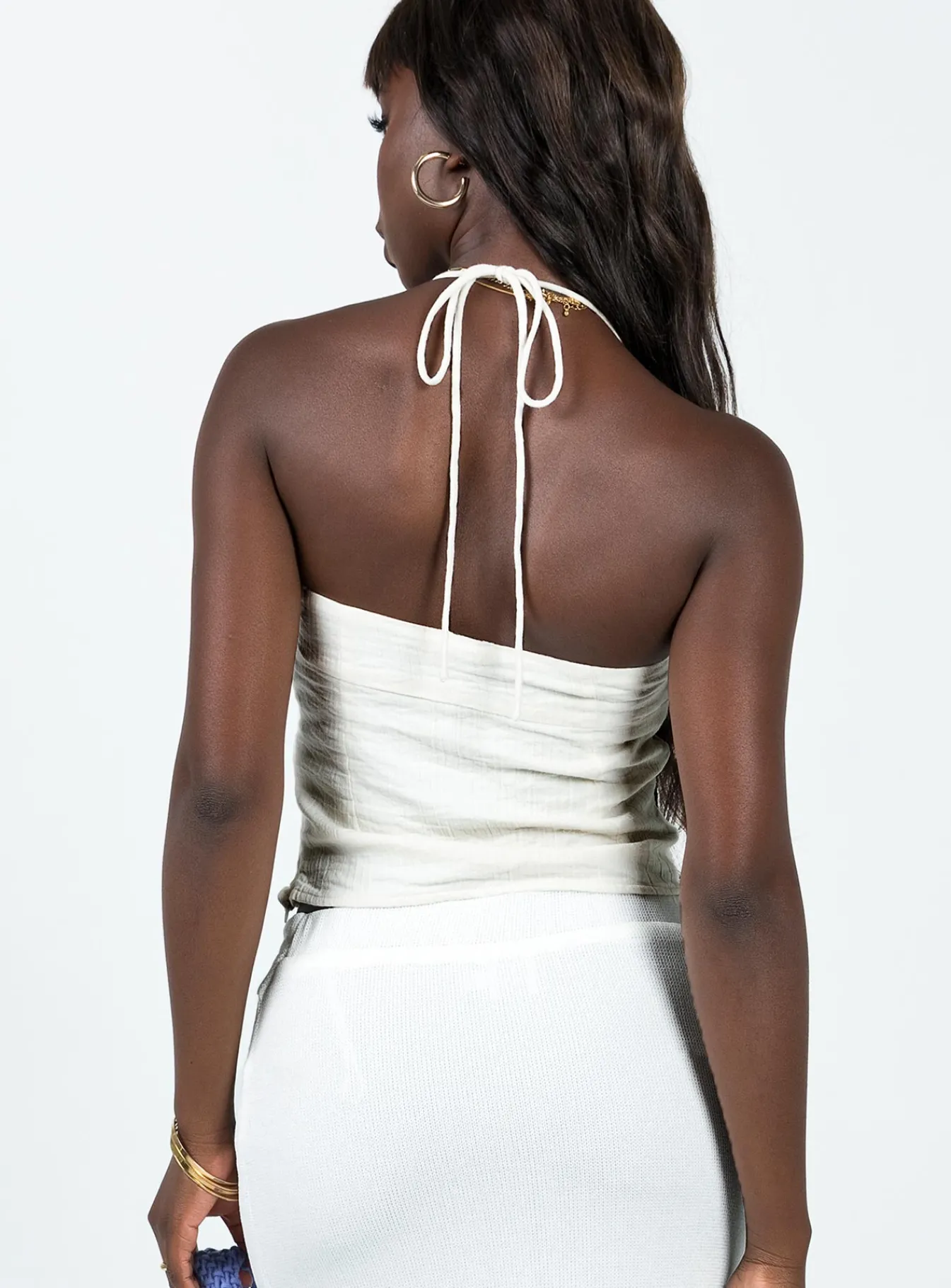 Princess Polly Peyra Top Ivory Clearance