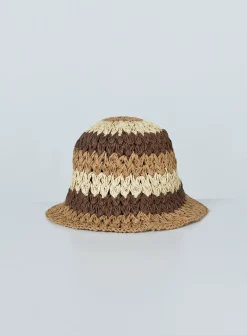 Princess Polly Peyton Bucket Hat  Brown Multi Best Sale