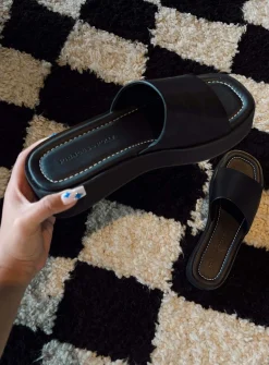 Princess Polly Philly Sandals  Black Flash Sale