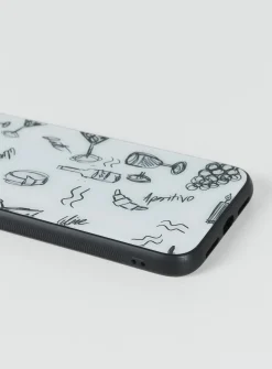 Princess Polly Picnic Iphone Case  Black / White Clearance