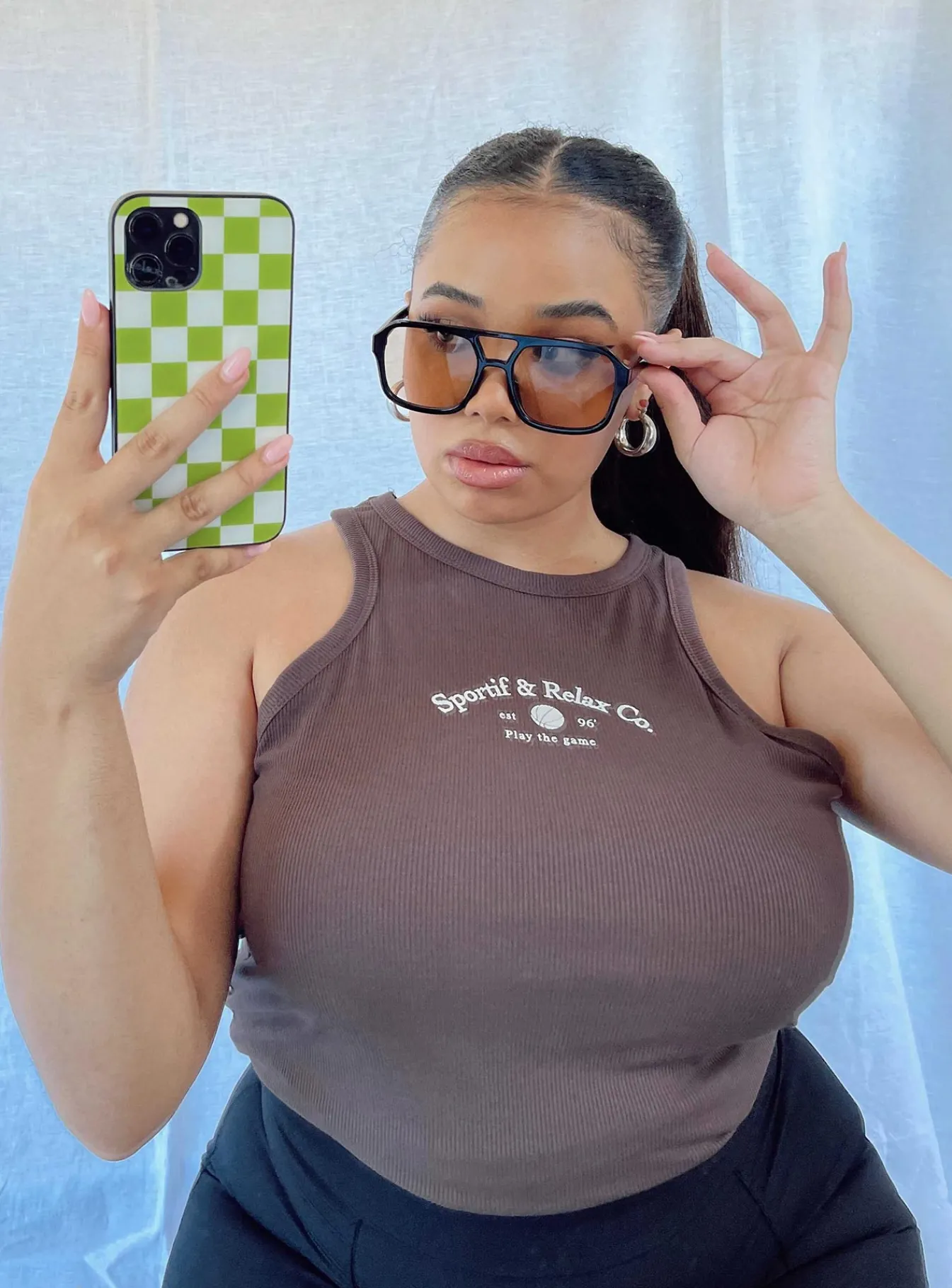 Princess Polly Play The Game Tank Topcurve Brown Outlet
