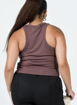 Princess Polly Play The Game Tank Topcurve Brown Outlet