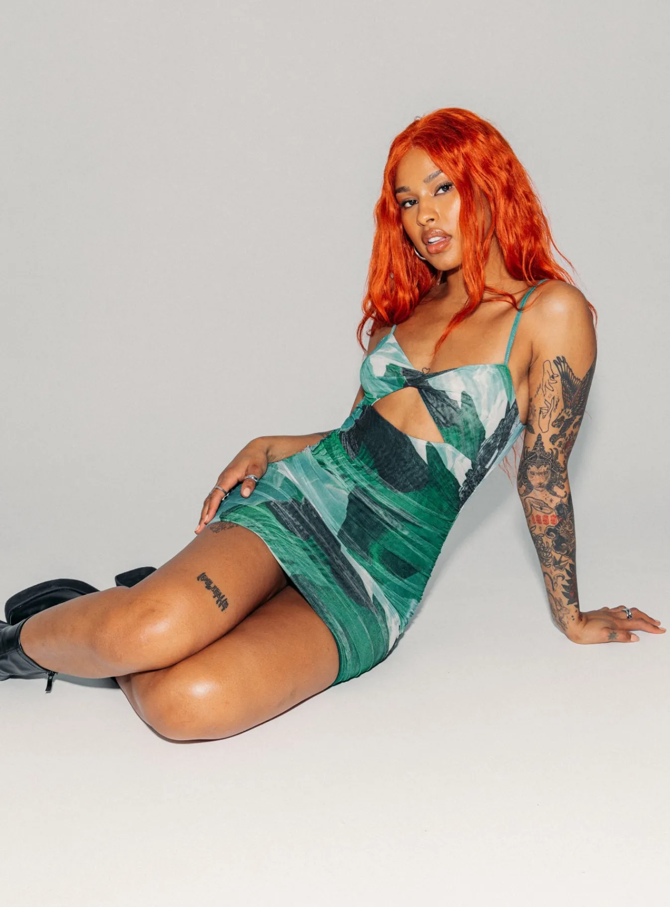 Princess Polly Poison Ivy Mini Dress Green Fashion