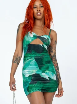 Princess Polly Poison Ivy Mini Dress Green Fashion