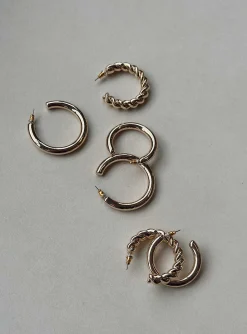 Princess Polly Ponnette Earring Pack  Gold Discount