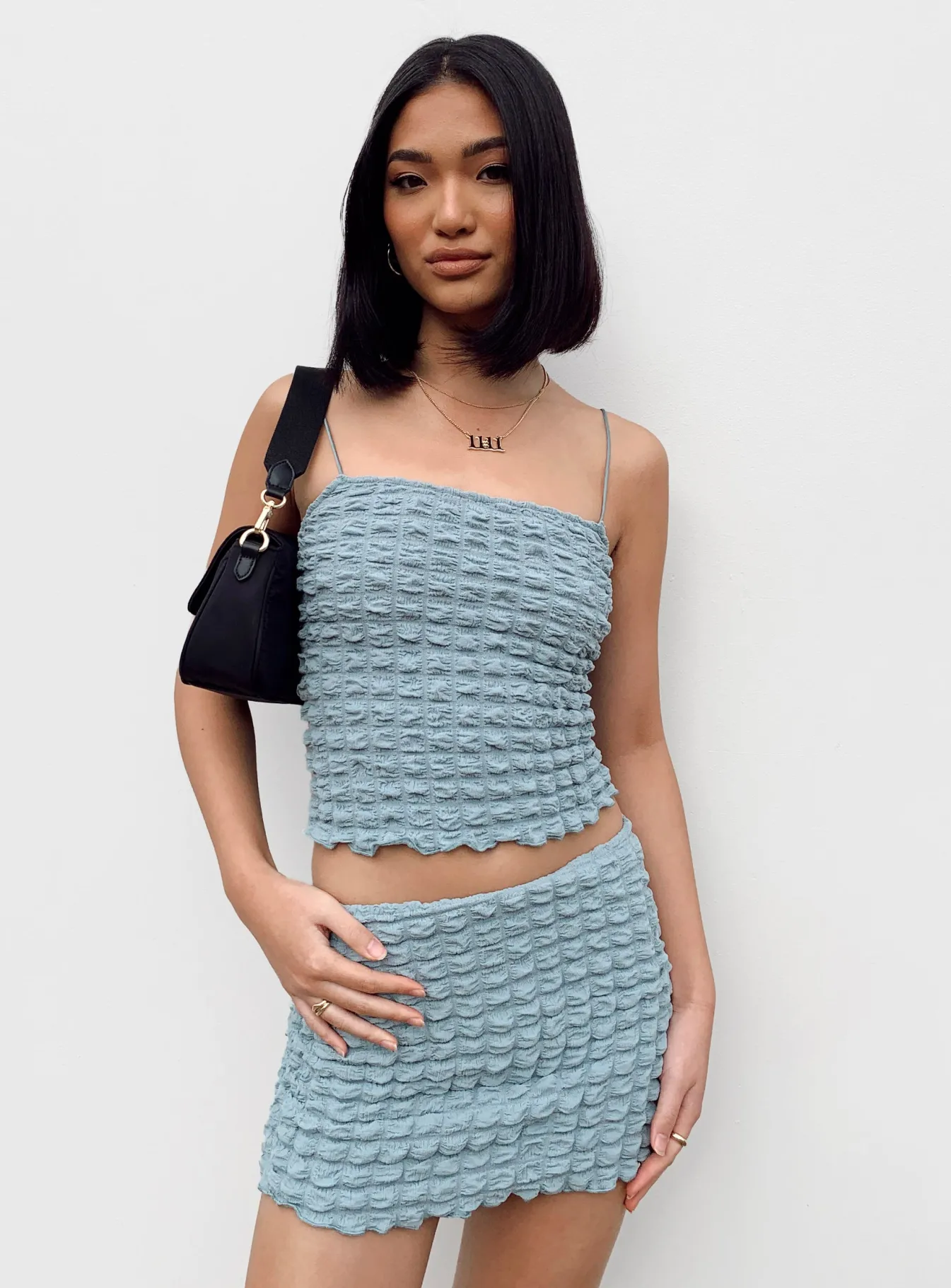 Princess Polly Popcorn Dream Mini Skirt Blue Discount