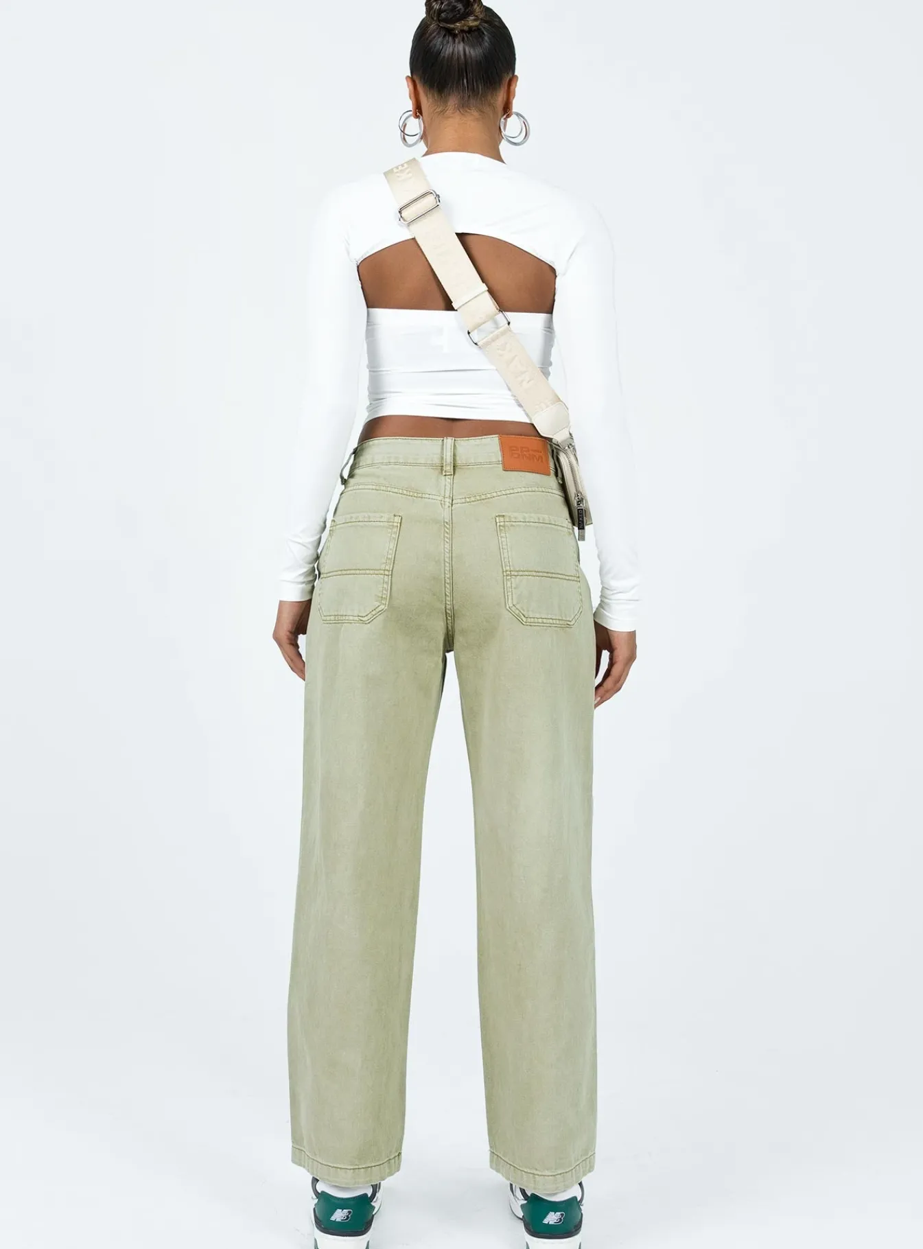 Princess Polly Poseidon Slouch Denim Jean Khaki Online