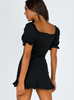 Princess Polly Precious Thing Mini Dress  Black Outlet