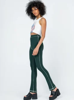 Princess Polly Presley Pants  Green Flash Sale