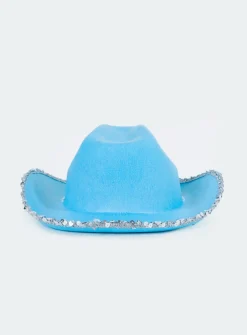 Princess Polly Princess Cowgirl Hat  Blue Best Sale