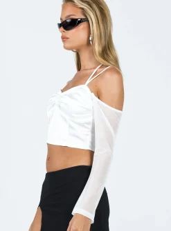 Princess Polly Promenade Top Ivory Best Sale