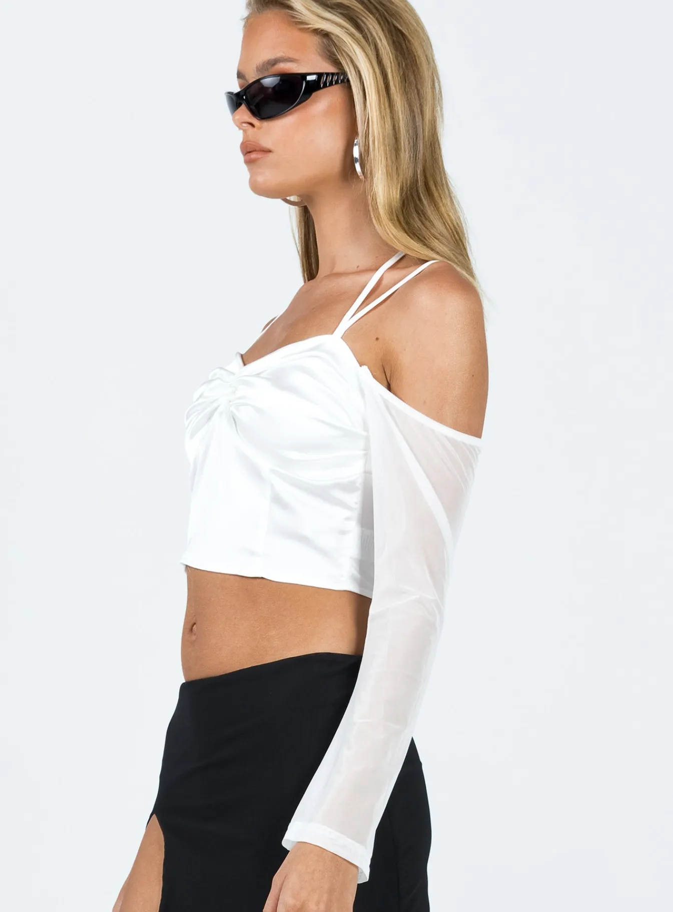 Princess Polly Promenade Top Ivory Best Sale