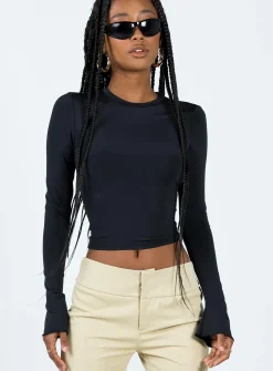 Princess Polly Prospect Top  Black Fashion