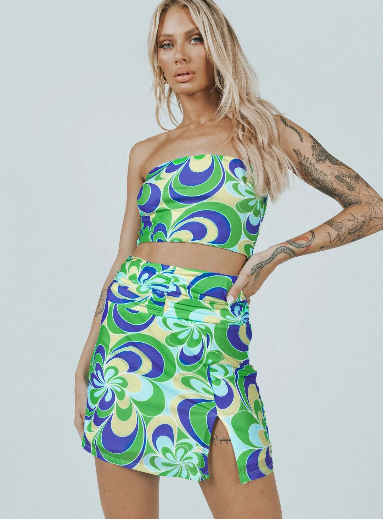 Princess Polly Public Desire Mini Skirt Multi Discount