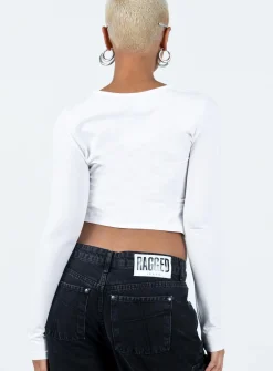 Princess Polly Pucker Up Top Ivory Best Sale