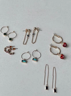 Princess Polly Queen Of Charms Earring Pack   Gold Cheap