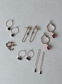 Princess Polly Queen Of Charms Earring Pack   Gold Cheap
