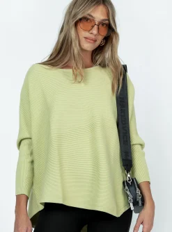 Princess Polly Radio Star Sweater  Green Discount