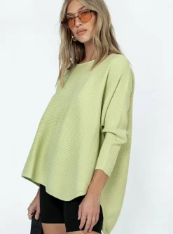 Princess Polly Radio Star Sweater  Green Discount