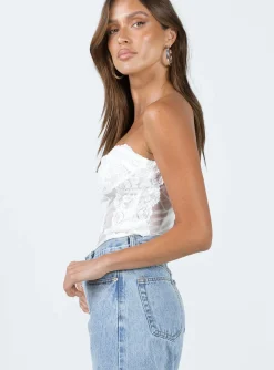 Princess Polly Radu Strapless Bodysuit White Discount