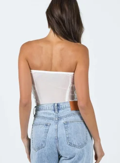 Princess Polly Radu Strapless Bodysuit White Discount