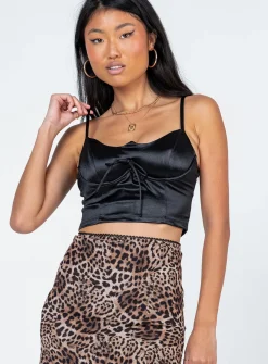 Princess Polly Rafael Top  Black Shop
