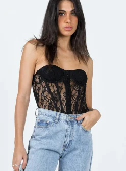 Princess Polly Rafferty Strapless Bodysuit  Black Online
