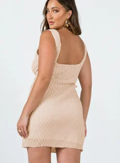 Princess Polly Ramon Mini Dress  Cream Outlet