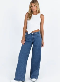 Princess Polly Ramos Low Rise Jeans  Denim Cheap
