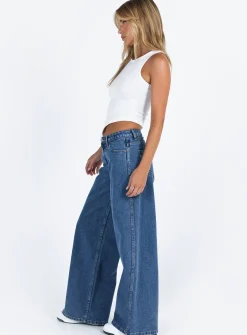 Princess Polly Ramos Low Rise Jeans  Denim Cheap