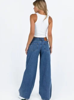 Princess Polly Ramos Low Rise Jeans  Denim Cheap