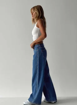 Princess Polly Ramos Low Rise Jeans  Denim Cheap