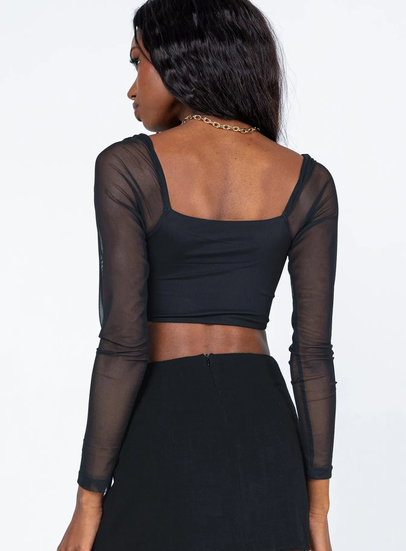 Princess Polly Randle Long Sleeve Top Black Discount