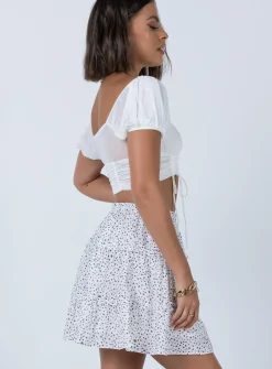 Princess Polly Rasmus Mini Skirt White Shop