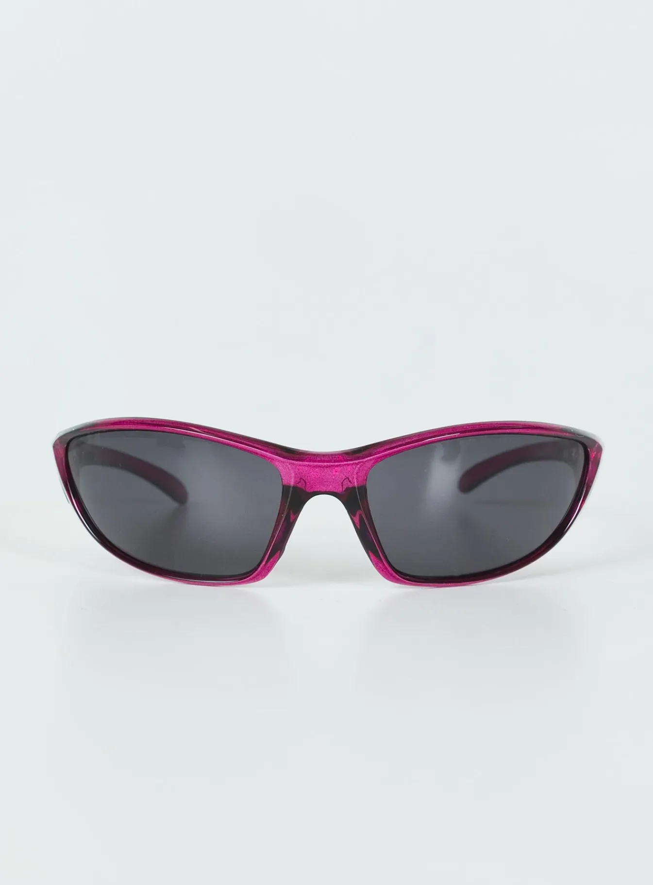 Princess Polly Rave On Sunglasses Burgundy Hot