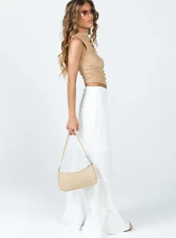 Princess Polly Raven Mid Rise Maxi Skirt  White Outlet