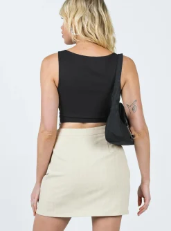 Princess Polly Ravyn Skortpinstripe   Beige Online