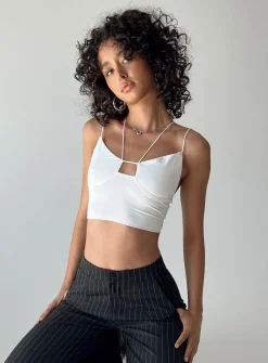 Princess Polly Rayne Top  White Shop