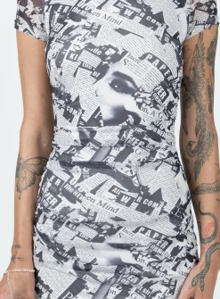 Princess Polly Read About It Maxi Dress/ White   Black Best Sale
