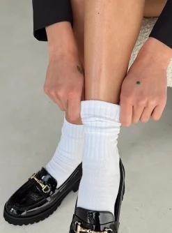 Princess Polly Ready Player One Socks  White Store