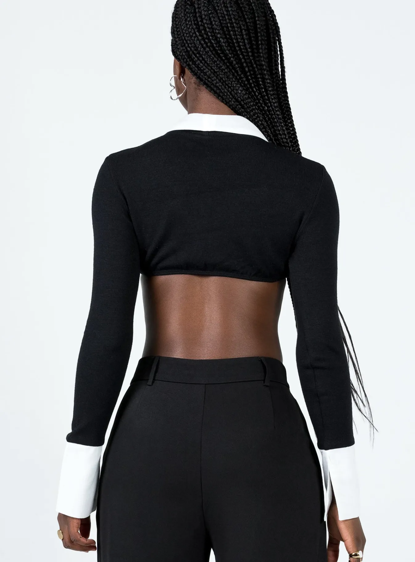Princess Polly Rebecca Long Sleeve Top Black Discount