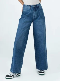 Princess Polly Rediy Wide Leg Jean  Denim Discount