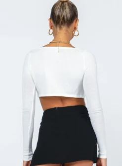 Princess Polly Reeves Top  White New