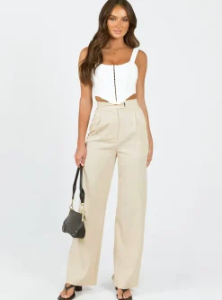 Princess Polly Regence Pants  Beige Shop